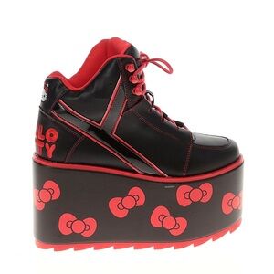 Hello Kitty Black and Red Platform Shoes